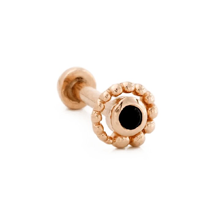 Tiny Beaded Swirl Body Vision Earrings
