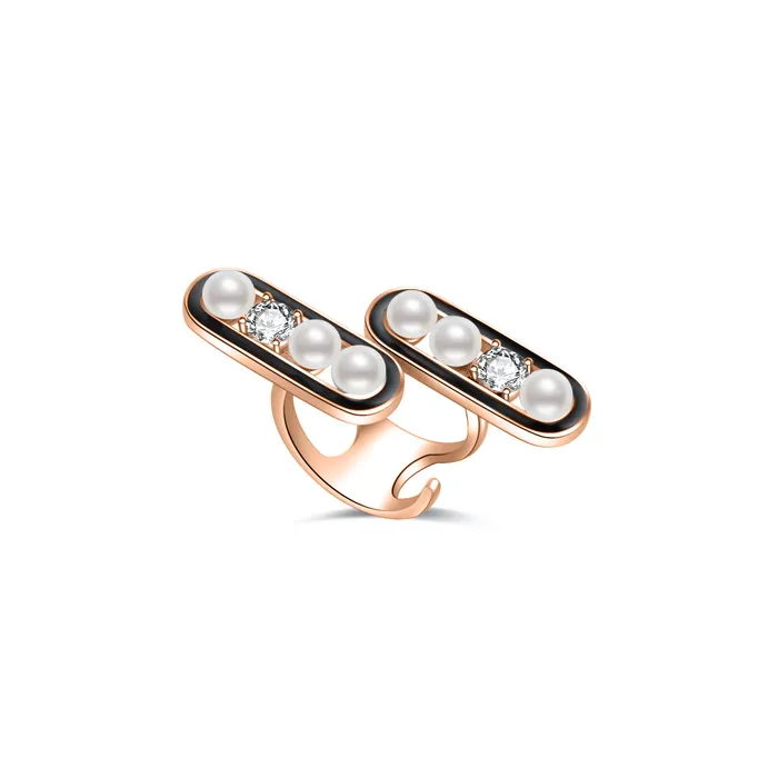 Top Grade Freshwater Pearl Ring WR00224 DECO Pearly Lustre Rings