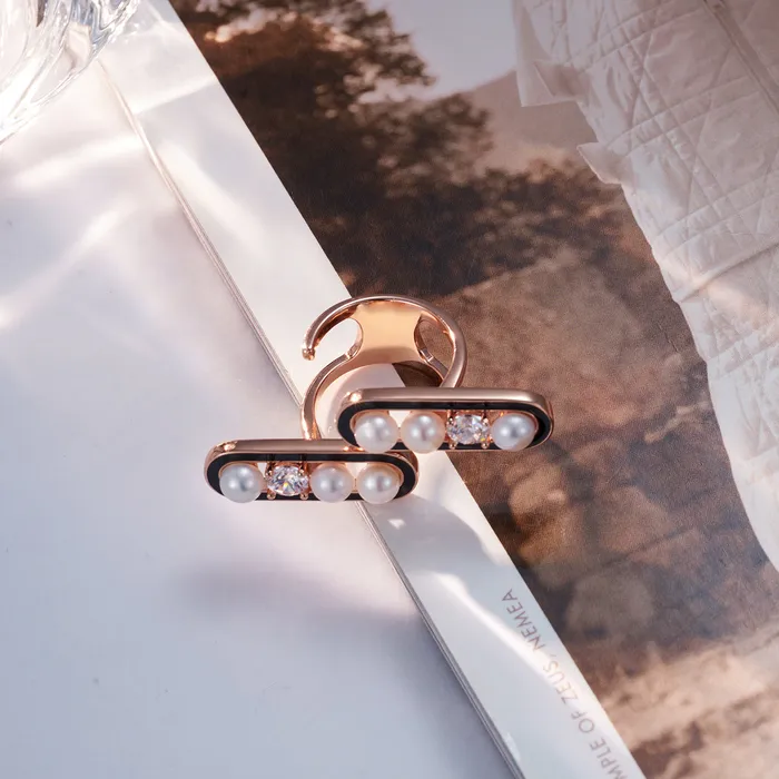 Top Grade Freshwater Pearl Ring WR00224 DECO Pearly Lustre Rings