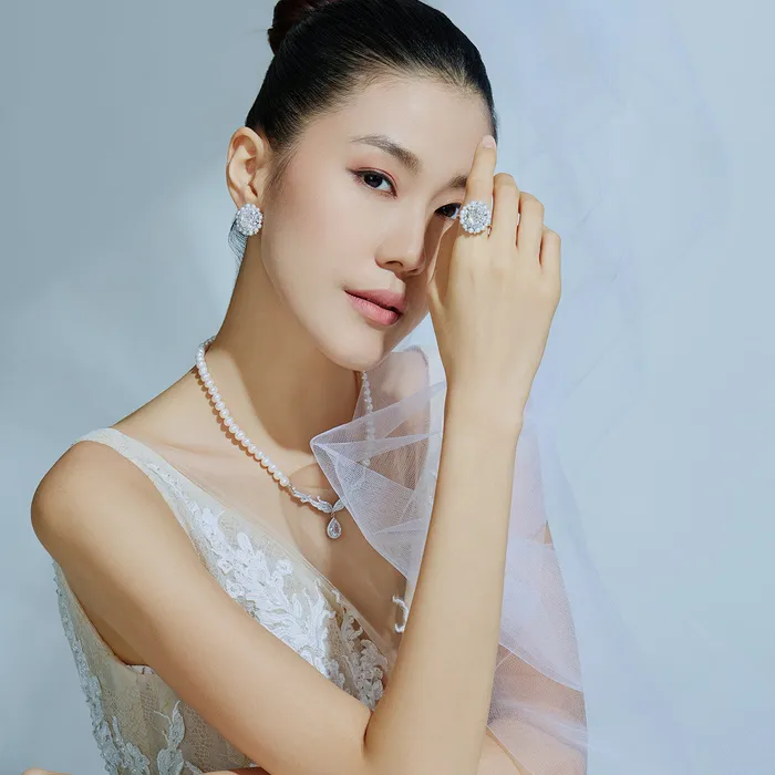 Top Grade Freshwater Pearl Ring WR00284 CELESTE Pearly Lustre Rings