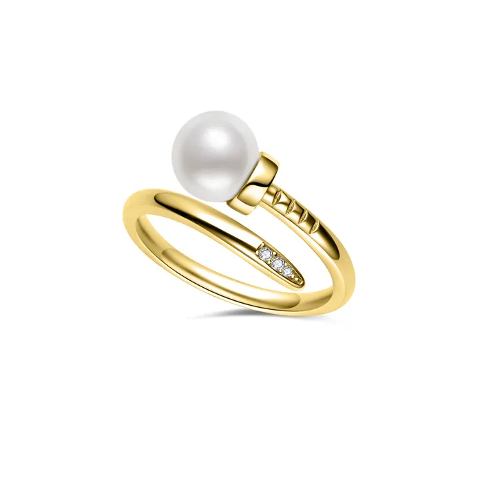 Top Grade Freshwater Pearl Ring WR00312 Pearly Lustre Rings
