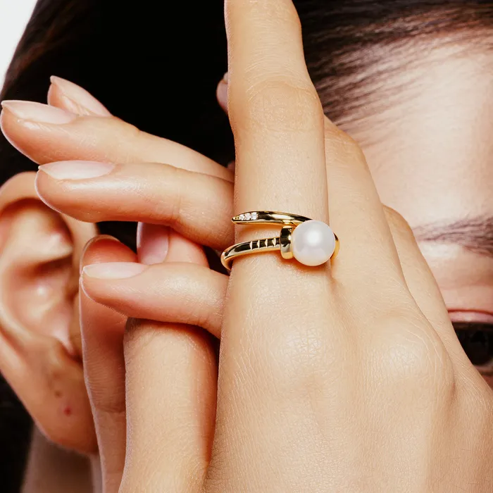 Top Grade Freshwater Pearl Ring WR00312 Pearly Lustre Rings