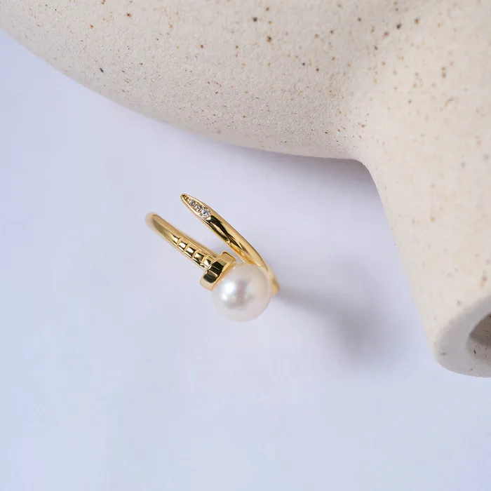 Top Grade Freshwater Pearl Ring WR00312 Pearly Lustre Rings