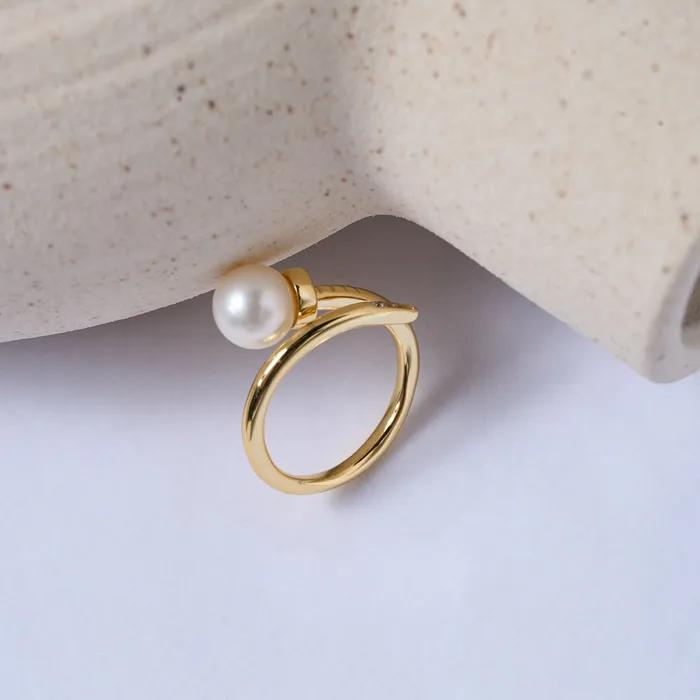 Top Grade Freshwater Pearl Ring WR00312 Pearly Lustre Rings