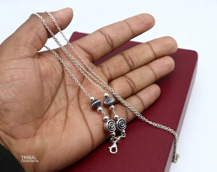 TRIBAL ORNAMENTS 30 long Sterling silver Face Mask Chain Eyeglass Glasses Chains cuban link chain Women Stylish Sunglass Eyeglass Cord mask chain ch139 Necklaces