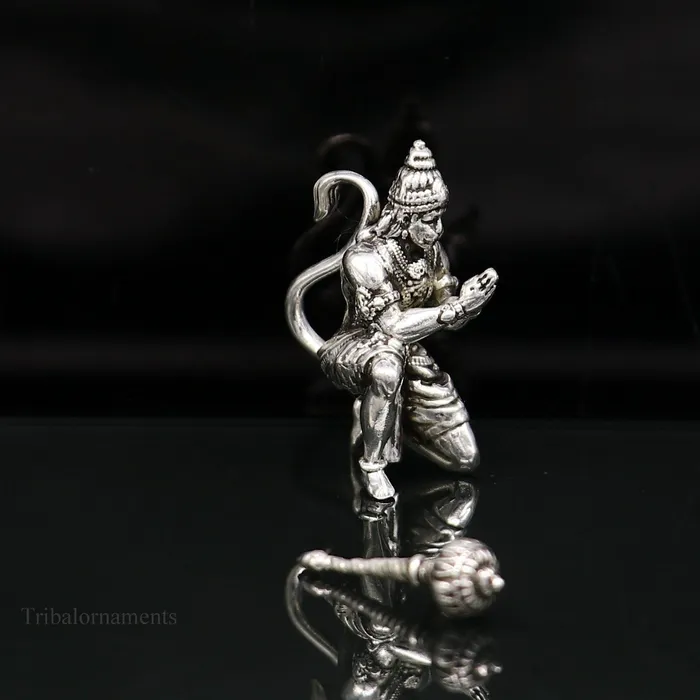 TRIBAL ORNAMENTS 925 silver handmade Lord hanuman 1 small statue best puja or gifting god hanuman statue sculpture home temple puja art utensils art125 Earrings TRIBAL ORNAMENTS 925 silver handmade Lord hanuman 1 small statue best puja or gifting god hanuman statue sculpture home temple puja art utensils art125 Earrings