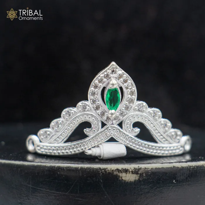 TRIBAL ORNAMENTS 925 sterling silver handmade lord baby Krishna Mukut amazing Laddu Gopala crawling Krishna crown head jewelry sm44 Rings TRIBAL ORNAMENTS 925 sterling silver handmade lord baby Krishna Mukut amazing Laddu Gopala crawling Krishna crown head jewelry sm44 Rings