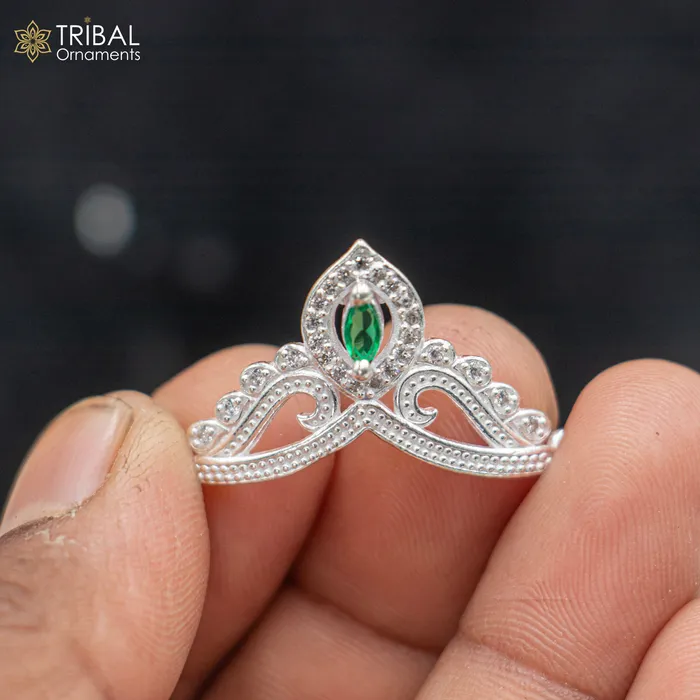 TRIBAL ORNAMENTS 925 sterling silver handmade lord baby Krishna Mukut amazing Laddu Gopala crawling Krishna crown head jewelry sm44 Rings TRIBAL ORNAMENTS 925 sterling silver handmade lord baby Krishna Mukut amazing Laddu Gopala crawling Krishna crown head jewelry sm44 Rings