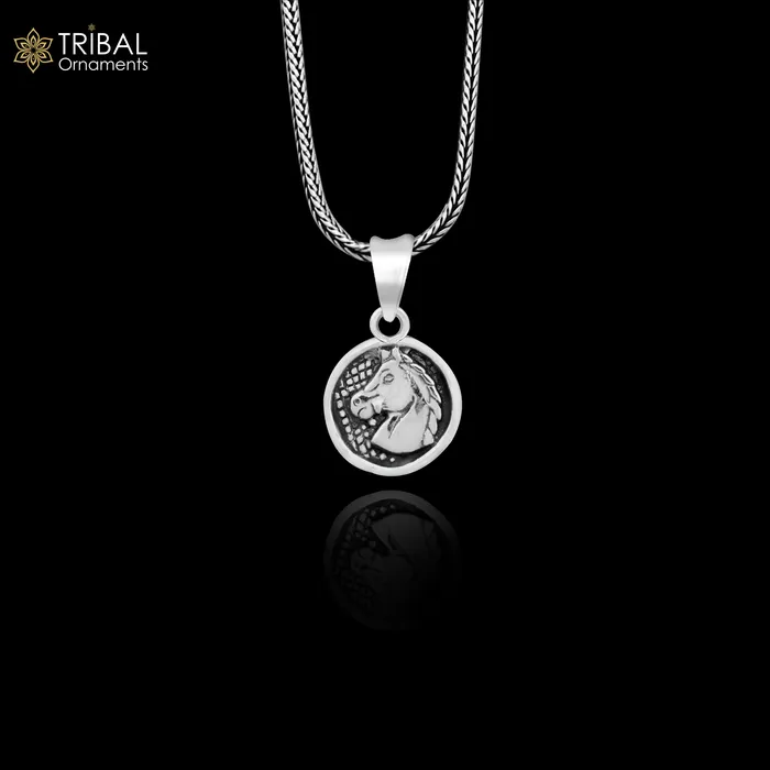 TRIBAL ORNAMENTS 925 sterling silver Handmade unicorn horse design pendant amazing vintage design gifting pendant customized jewelry ssp268 Necklaces
