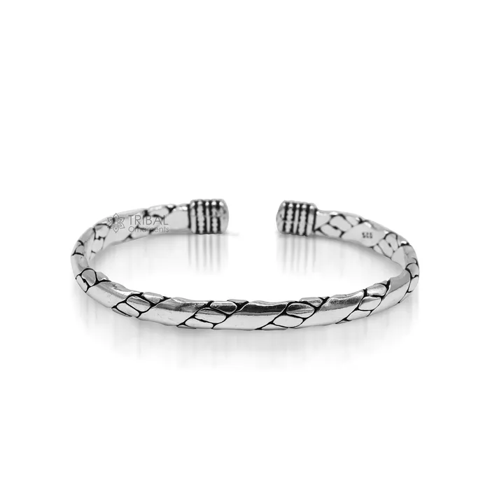 TRIBAL ORNAMENTS Bracelets 925 sterling silver cuff bracelet kada amazing unisex vintage style handmade daily use ethnic bangles kada cuff131