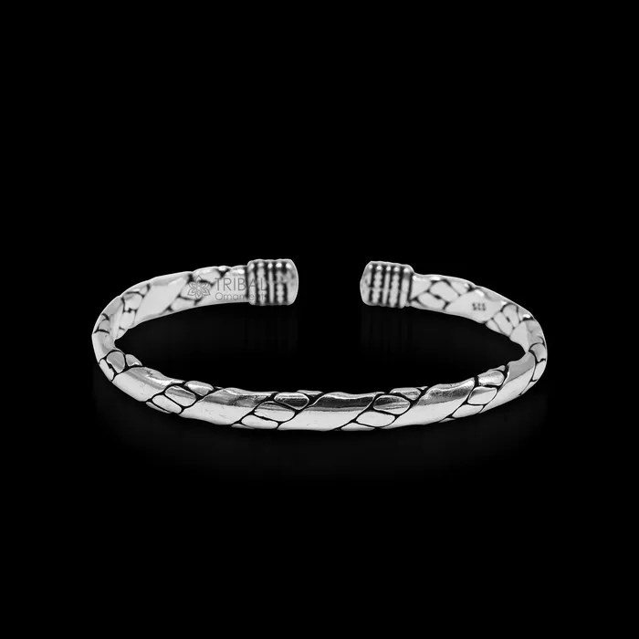 TRIBAL ORNAMENTS Bracelets 925 sterling silver cuff bracelet kada amazing unisex vintage style handmade daily use ethnic bangles kada cuff131