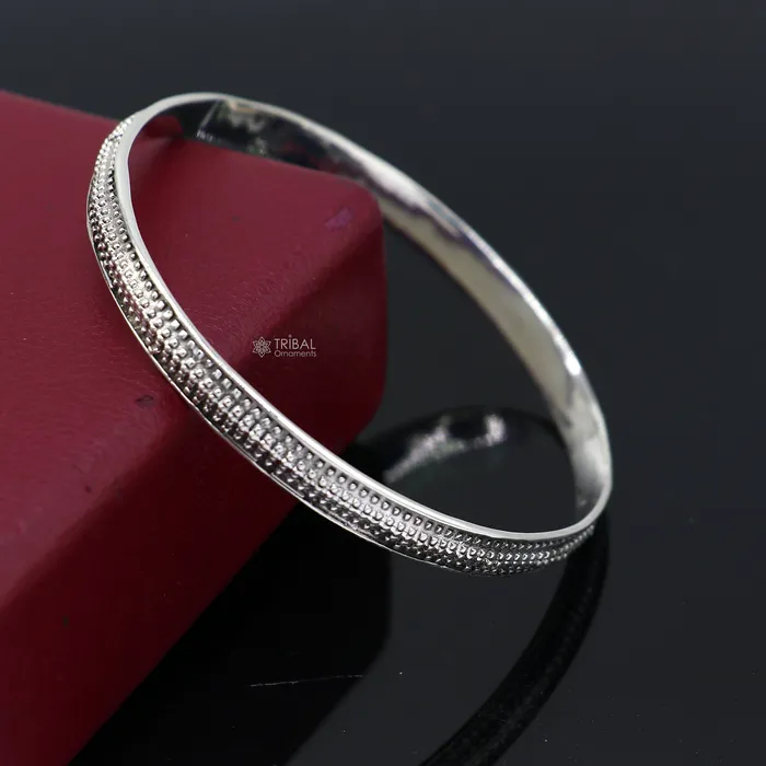 TRIBAL ORNAMENTS Bracelets 925 sterling silver handmade Punjabis shikha mens womens kada bracelet amazing designer kada fashion delicate kada nsk819