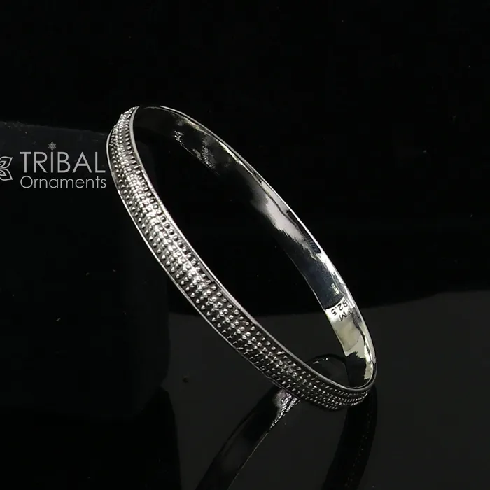 TRIBAL ORNAMENTS Bracelets 925 sterling silver handmade Punjabis shikha mens womens kada bracelet amazing designer kada fashion delicate kada nsk819