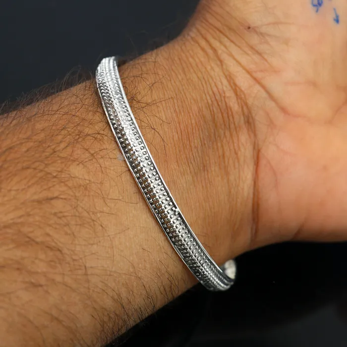 TRIBAL ORNAMENTS Bracelets 925 sterling silver handmade Punjabis shikha mens womens kada bracelet amazing designer kada fashion delicate kada nsk819