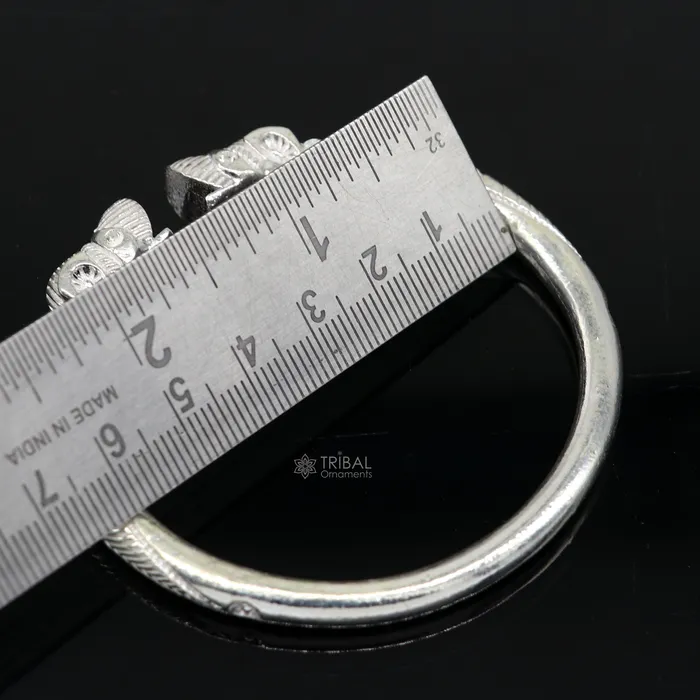 TRIBAL ORNAMENTS Bracelets Solid 925 silver mens ethnic cultural crocodile face design vintage tribal kada bangle mens gifting cuff kada nsk699 TRIBAL ORNAMENTS Bracelets Solid 925 silver mens ethnic cultural crocodile face design vintage tribal kada bangle mens gifting cuff kada nsk699