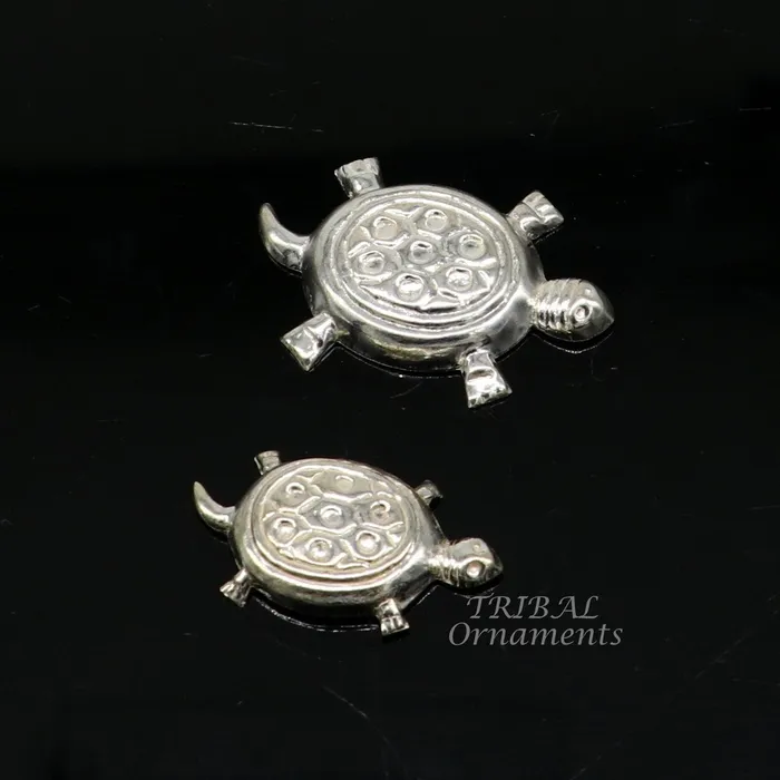 TRIBAL ORNAMENTS Handmade sterling silver vintage design small tortoise combo statue or sculpture best puja article collection silver figurine article su870 Rings TRIBAL ORNAMENTS Handmade sterling silver vintage design small tortoise combo statue or sculpture best puja article collection silver figurine article su870 Rings