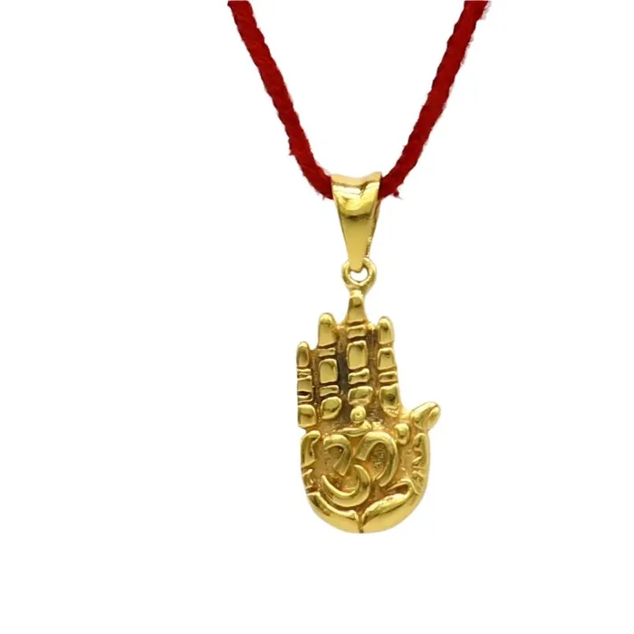 TRIBAL ORNAMENTS Necklaces 925 sterling silver handmade divine hand palm with AUM excellent unique design gold polished pendant blessing palm pendant nsp611 TRIBAL ORNAMENTS Necklaces 925 sterling silver handmade divine hand palm with AUM excellent unique design gold polished pendant blessing palm pendant nsp611