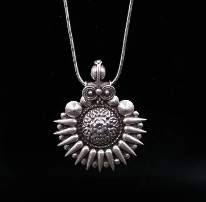TRIBAL ORNAMENTS Necklaces 925 sterling silver handmade pendant excellent vintage design oxidized pendant necklace ethnic belly dance Bohemian tribal jewelry nsp339 TRIBAL ORNAMENTS Necklaces 925 sterling silver handmade pendant excellent vintage design oxidized pendant necklace ethnic belly dance Bohemian tribal jewelry nsp339