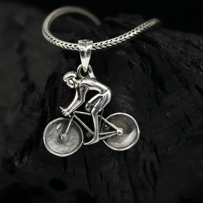 TRIBAL ORNAMENTS Necklaces Cyclist pendant Bicycle Necklace 925 Sterling Silver Bicycle Pendant Bicycle Charm Pendant Bicycle Lover Jewelry Sports Jewelry nsp660 TRIBAL ORNAMENTS Necklaces Cyclist pendant Bicycle Necklace 925 Sterling Silver Bicycle Pendant Bicycle Charm Pendant Bicycle Lover Jewelry Sports Jewelry nsp660