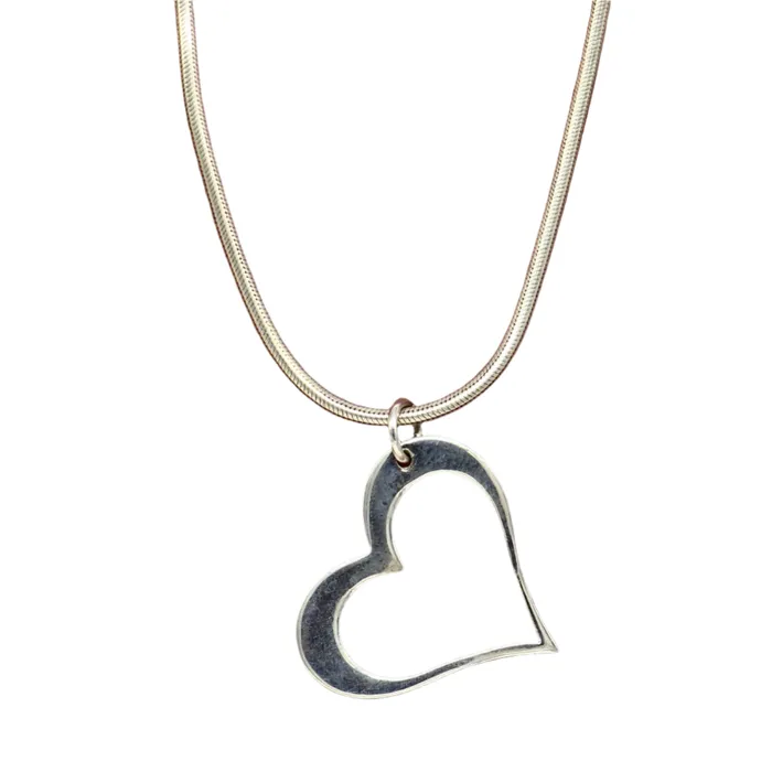 TRIBAL ORNAMENTS Necklaces Handmade solid 925 sterling silver heart pendant excellent unique design stylish unisex personalized gift pendant jewelry from india ssp521 TRIBAL ORNAMENTS Necklaces Handmade solid 925 sterling silver heart pendant excellent unique design stylish unisex personalized gift pendant jewelry from india ssp521