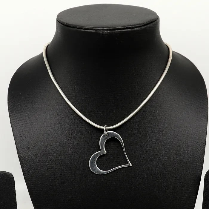 TRIBAL ORNAMENTS Necklaces Handmade solid 925 sterling silver heart pendant excellent unique design stylish unisex personalized gift pendant jewelry from india ssp521