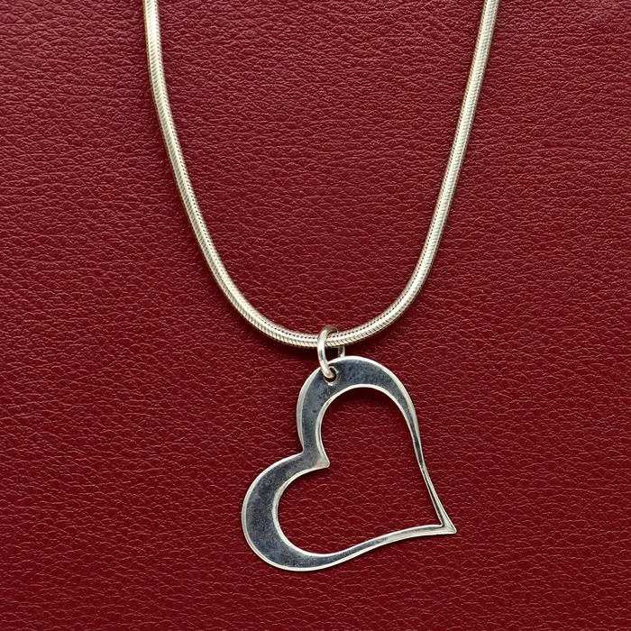 TRIBAL ORNAMENTS Necklaces Handmade solid 925 sterling silver heart pendant excellent unique design stylish unisex personalized gift pendant jewelry from india ssp521