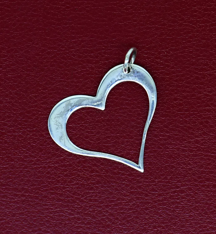 TRIBAL ORNAMENTS Necklaces Handmade solid 925 sterling silver heart pendant excellent unique design stylish unisex personalized gift pendant jewelry from india ssp521