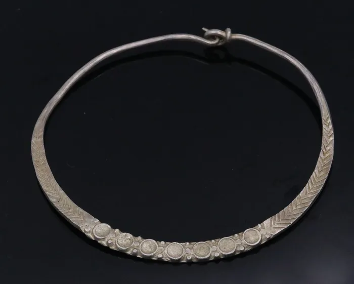 TRIBAL ORNAMENTS Necklaces Indian Traditional Vintage antique solid silver old baby necklace silver choker necklace ethnic tribal jewelry from Rajasthan india osn11 TRIBAL ORNAMENTS Necklaces Indian Traditional Vintage antique solid silver old baby necklace silver choker necklace ethnic tribal jewelry from Rajasthan india osn11