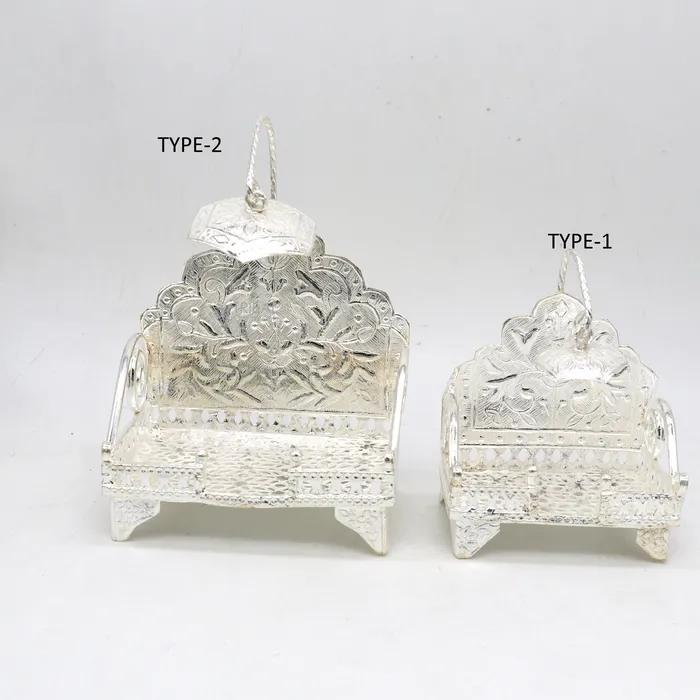 TRIBAL ORNAMENTS Rings 925 pure sterling silver sinhasan God throne god statues stand chair singhasan temple art puja asan chouki article art762