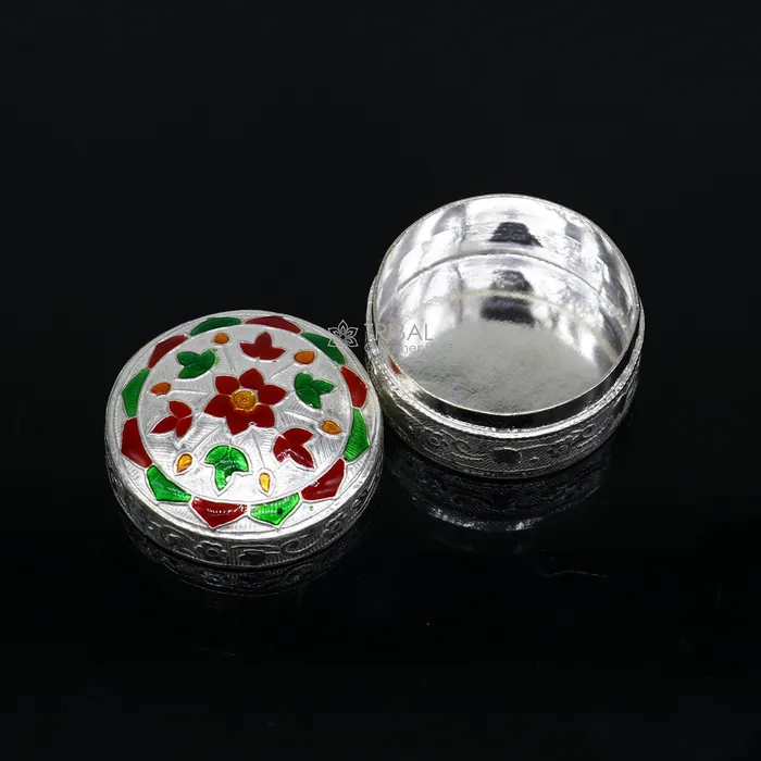 TRIBAL ORNAMENTS Rings 925 sterling silver unique antique design handmade brides eyes kajal box surma box kumkum sindur box small trinket box article stb779 TRIBAL ORNAMENTS Rings 925 sterling silver unique antique design handmade brides eyes kajal box surma box kumkum sindur box small trinket box article stb779