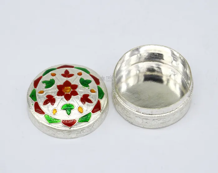 TRIBAL ORNAMENTS Rings 925 sterling silver unique antique design handmade brides eyes kajal box surma box kumkum sindur box small trinket box article stb779 TRIBAL ORNAMENTS Rings 925 sterling silver unique antique design handmade brides eyes kajal box surma box kumkum sindur box small trinket box article stb779