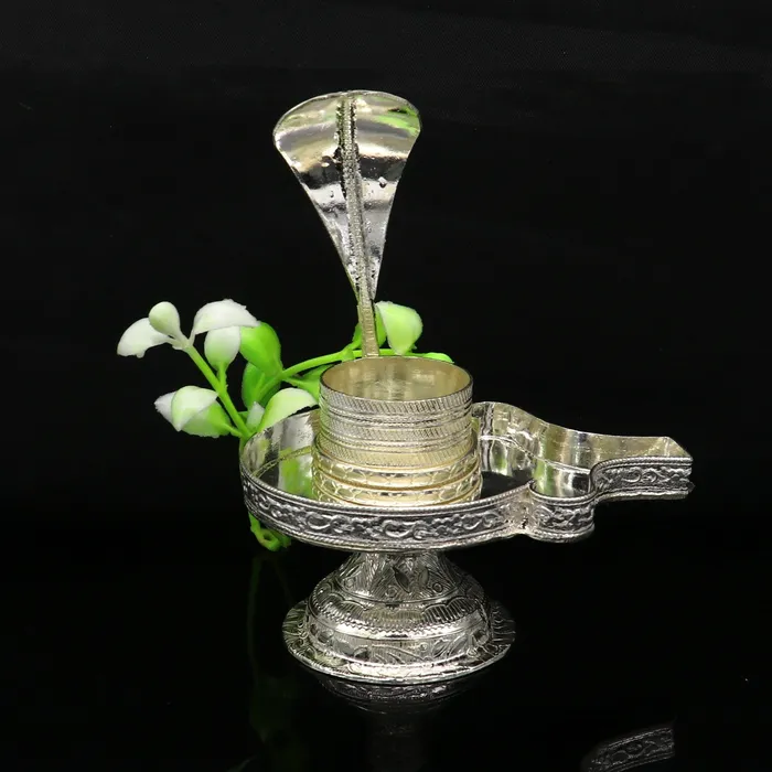 Vintage 925 solid silver lord shiva lingam standjalheri use for put shiva lingamhome temple Article awesome handmade article su169 TRIBAL ORNAMENTS Necklaces