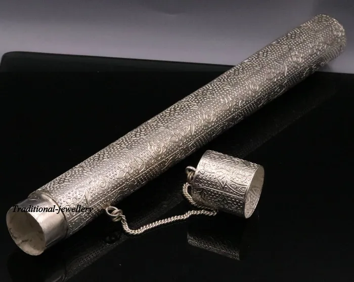 Vintage design solid sterling silver handmade incense stick box agarbatti box container home temple jewelry a04 TRIBAL ORNAMENTS Rings Vintage design solid sterling silver handmade incense stick box agarbatti box container home temple jewelry a04 TRIBAL ORNAMENTS Rings