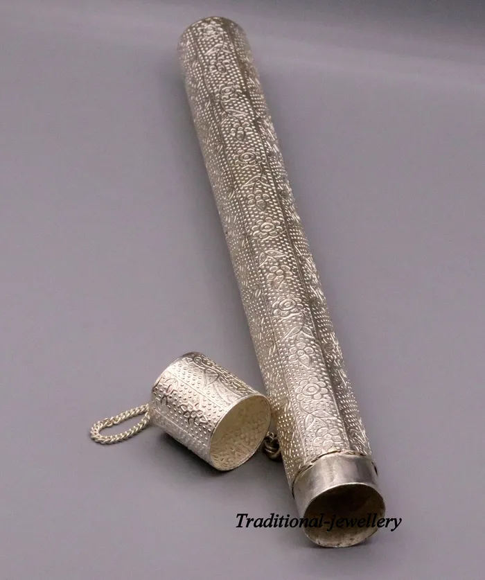 Vintage design solid sterling silver handmade incense stick box agarbatti box container home temple jewelry a04 TRIBAL ORNAMENTS Rings Vintage design solid sterling silver handmade incense stick box agarbatti box container home temple jewelry a04 TRIBAL ORNAMENTS Rings