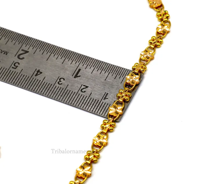 Vintage floral design Handmade Genuine 22 karat yellow gold gorgeous chain stylish chain gifting royal jewelry from india ch261 TRIBAL ORNAMENTS Rings Vintage floral design Handmade Genuine 22 karat yellow gold gorgeous chain stylish chain gifting royal jewelry from india ch261 TRIBAL ORNAMENTS Rings