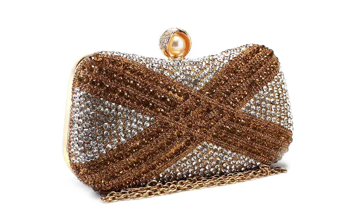 Walkeaze Earrings Women Bridal Clutch 3219B