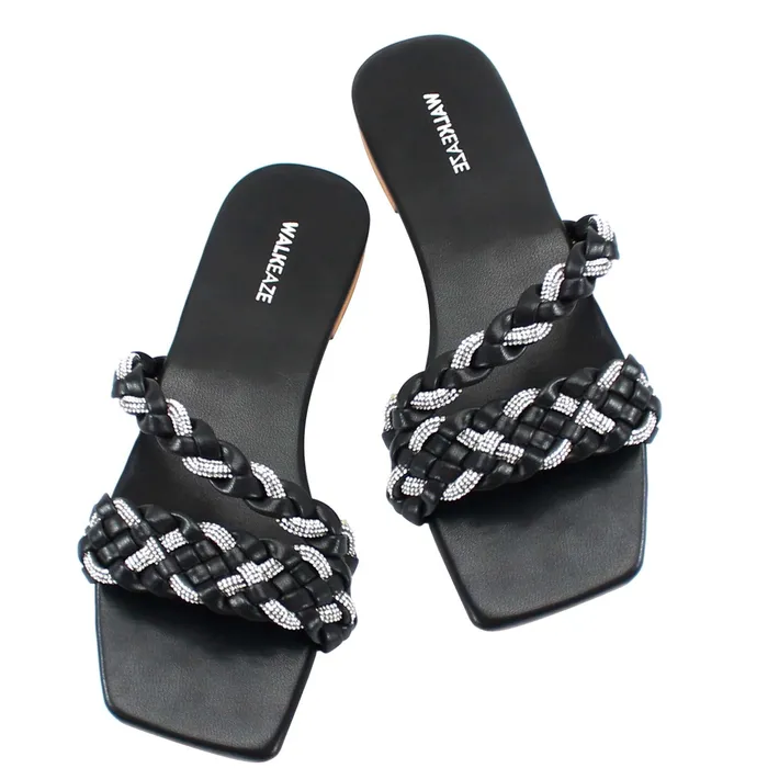 Walkeaze Earrings Women Formal Slippers 40045S