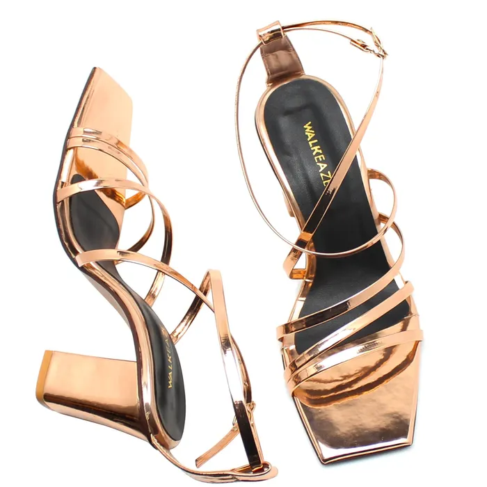 Walkeaze Necklaces Women Block Heel 61987S
