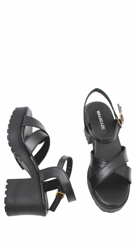 Walkeaze Necklaces Women Formal Block Heel 62862S