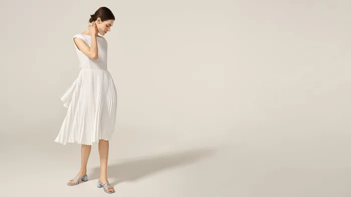 White Venus Dress ADEAM Rings