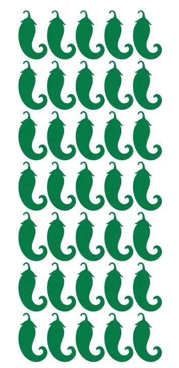 Winter Park Products Earrings Green Chili Pepper Stickers Sticker 114 DC03068