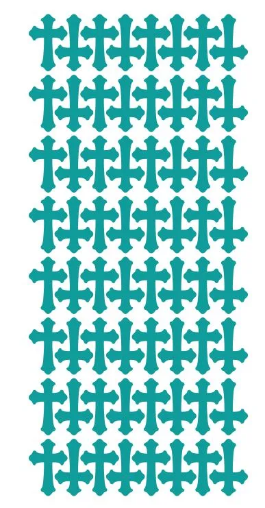 Winter Park Products Turquoise Cross Stickers 1 DC24054 Necklaces