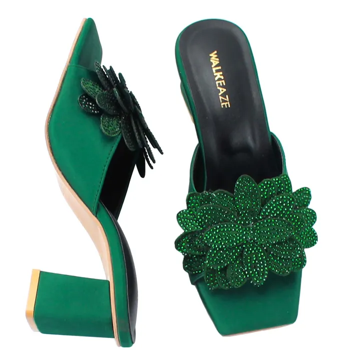 Women Formal Block Heel 74833S Walkeaze Necklaces